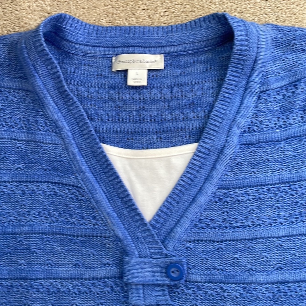 Christopher Banks Short Sleeve Sweater - Picture 2 of 3